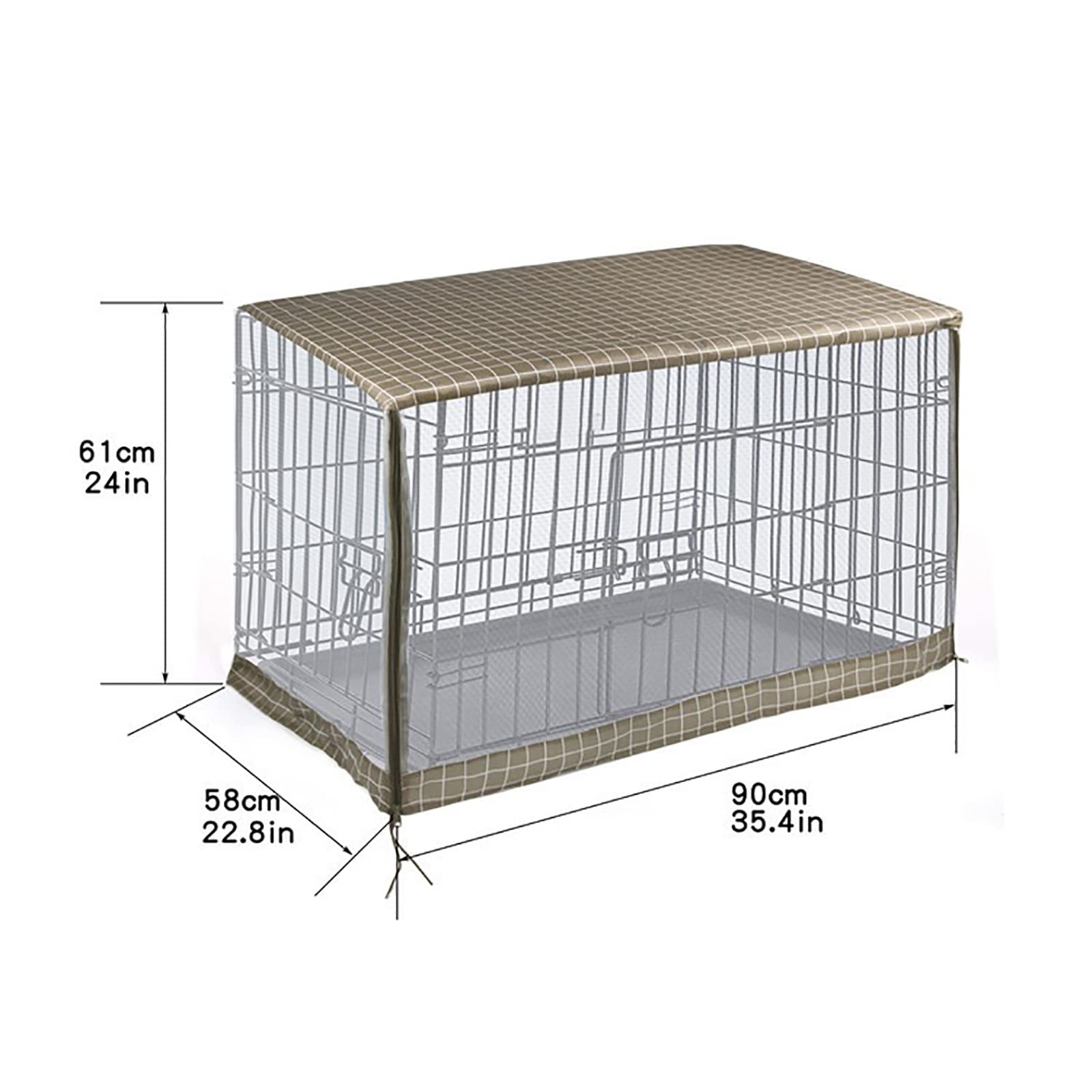 Amazon.co.jp: BOZZE 犬 ケージカバー 蚊帳透明防雨日焼け止めペット